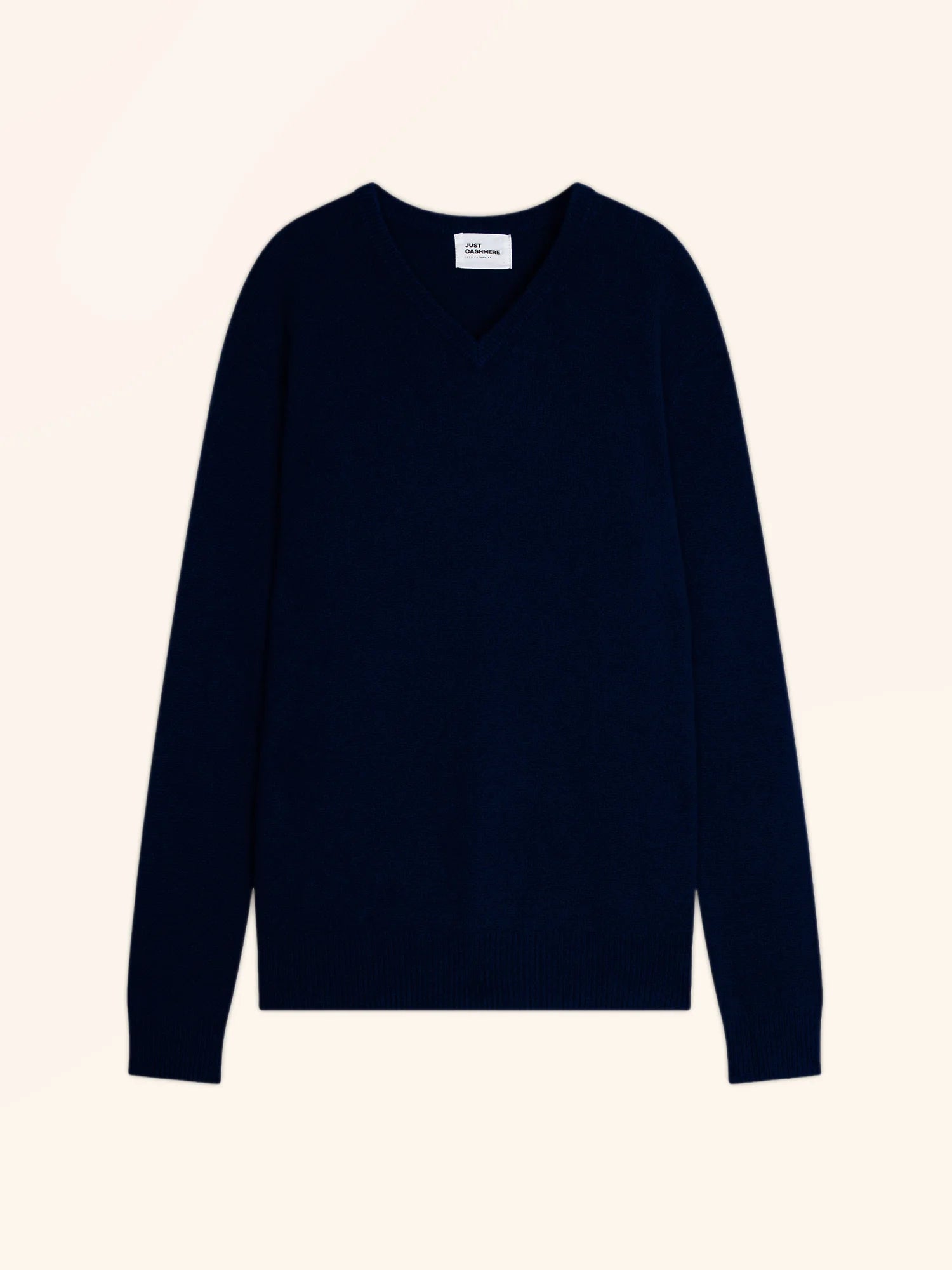 NATHAN pullover v-ausschnitt 4-fädig marineblau