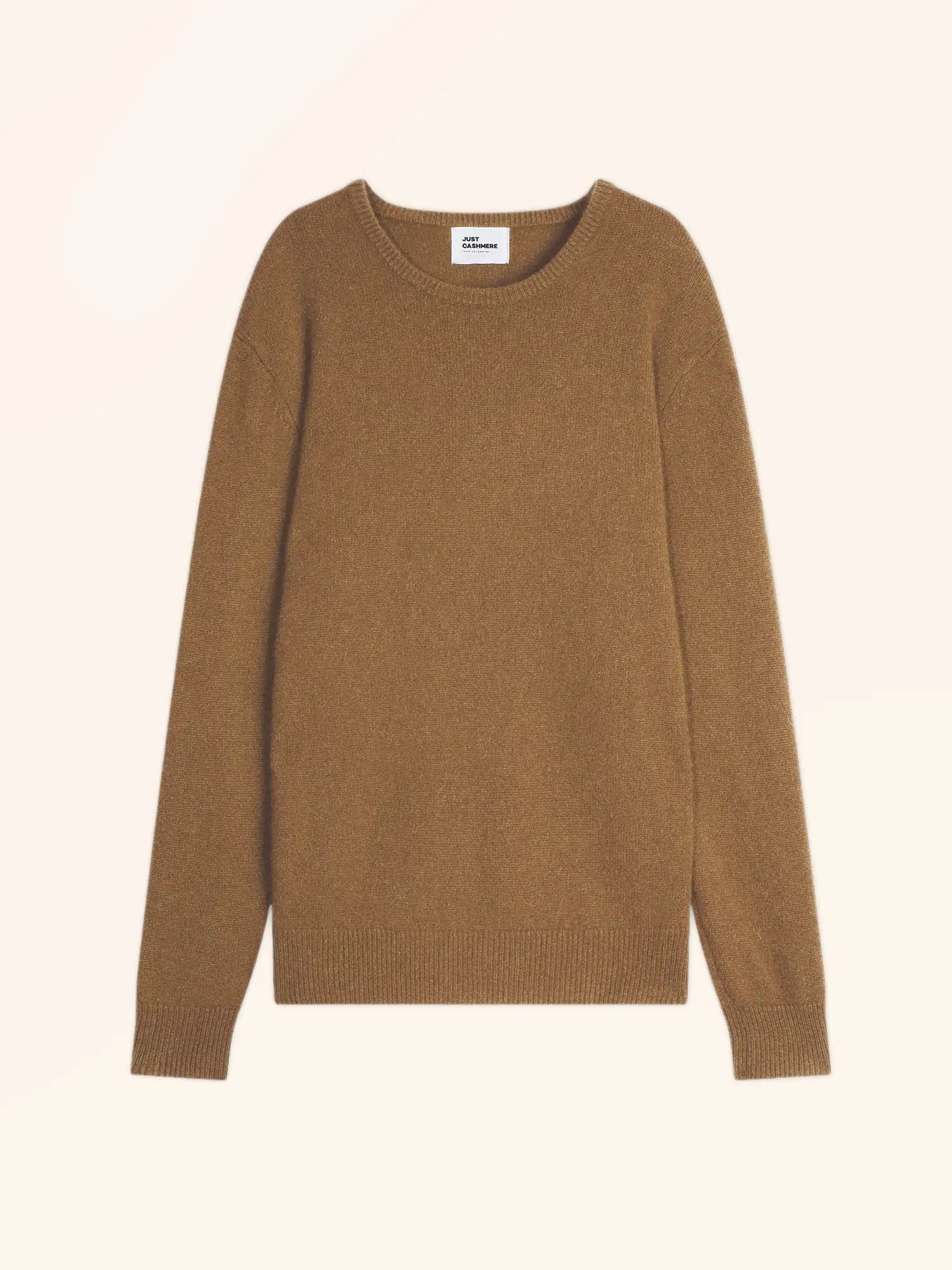 GABIN pullover rundhalsausschnitt 4-fädig noisette