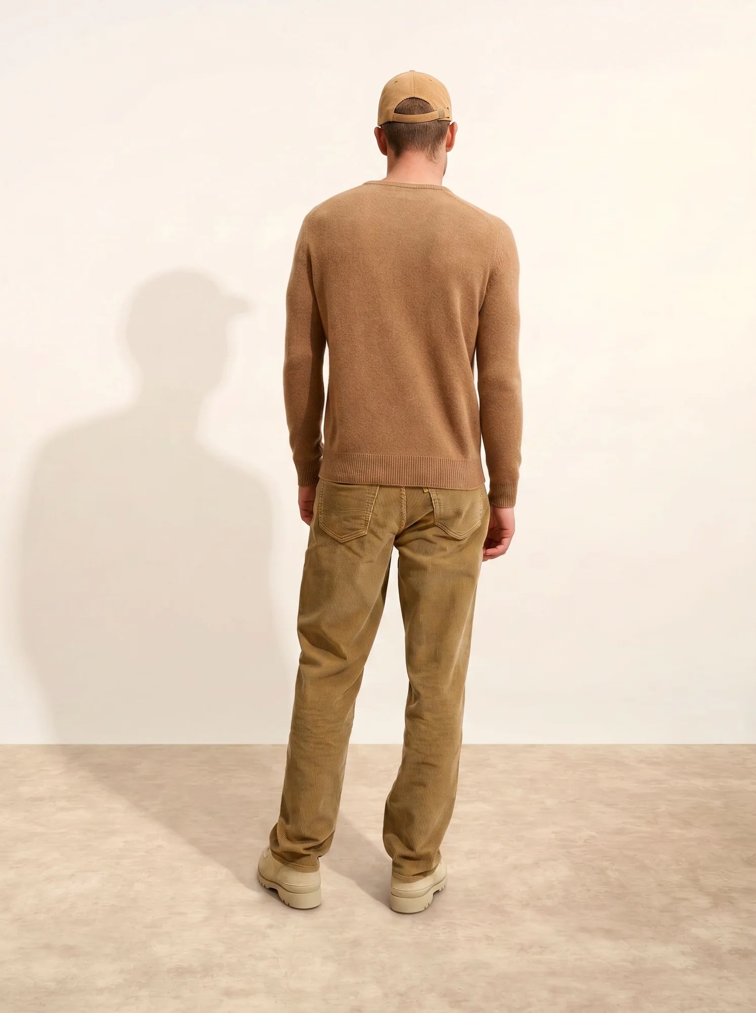 GABIN pullover rundhalsausschnitt 4-fädig noisette