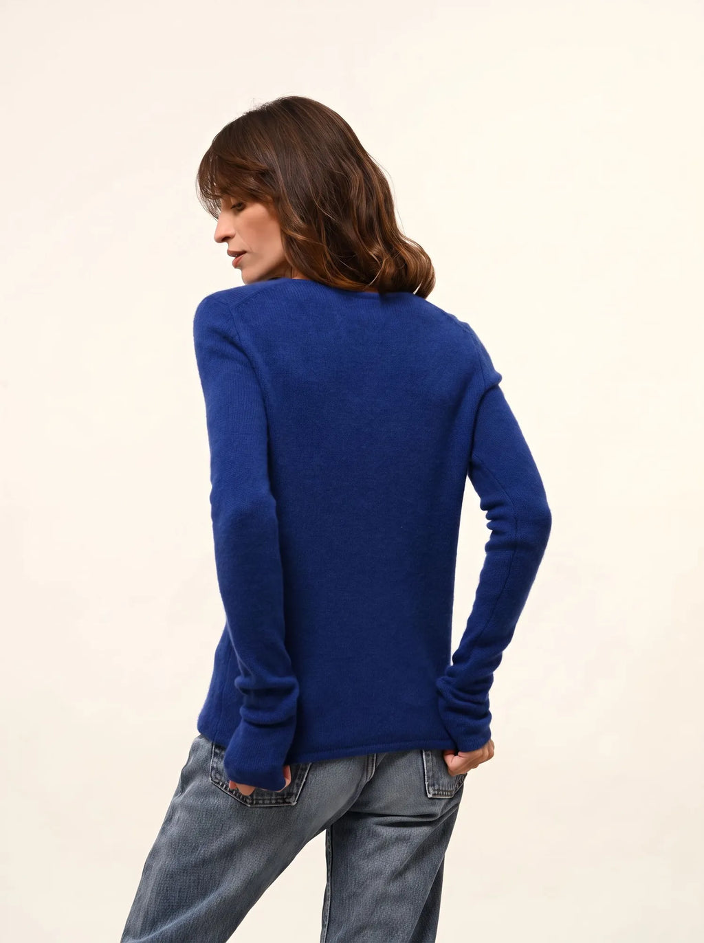 JOYCE pullover rundhalsausschnitt 4-fädig ultramarin