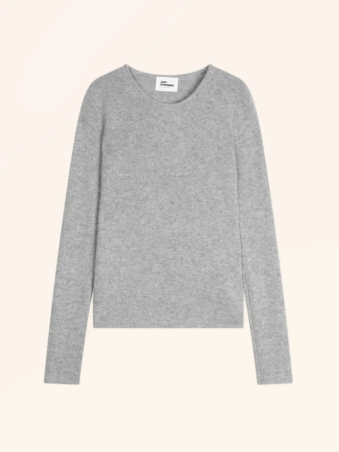 JOYCE pullover rundhalsausschnitt 4-fädig wolke meliert