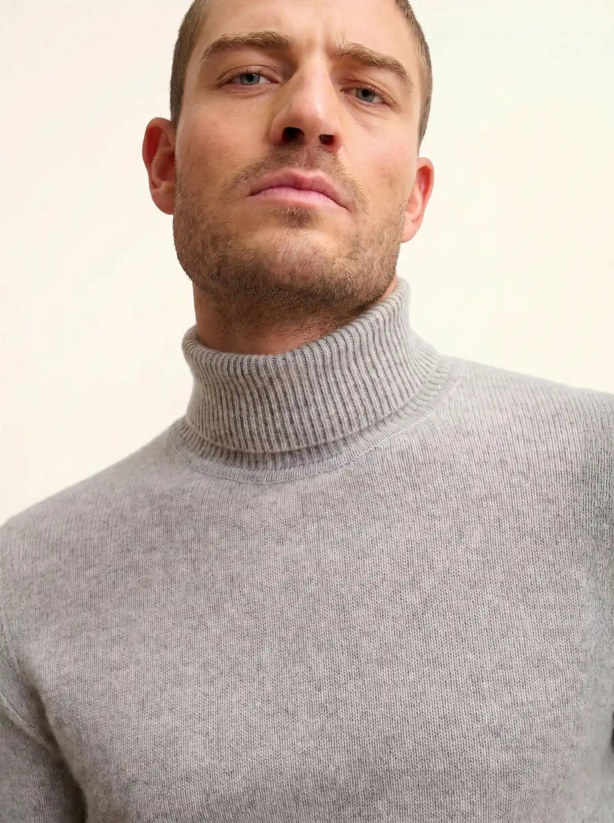 SACHA pullover rollkragen 4-fädig wolke meliert