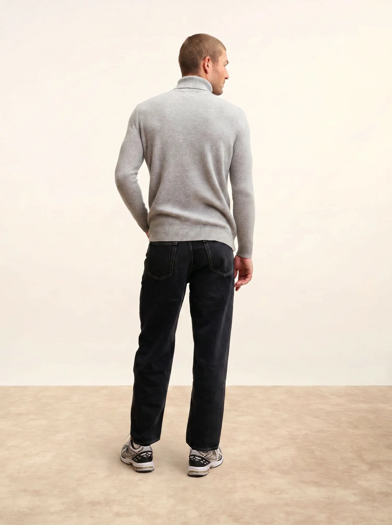 SACHA pullover rollkragen 4-fädig wolke meliert