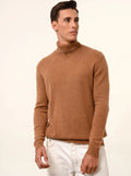 SACHA pullover rollkragen 4-fädig noisette