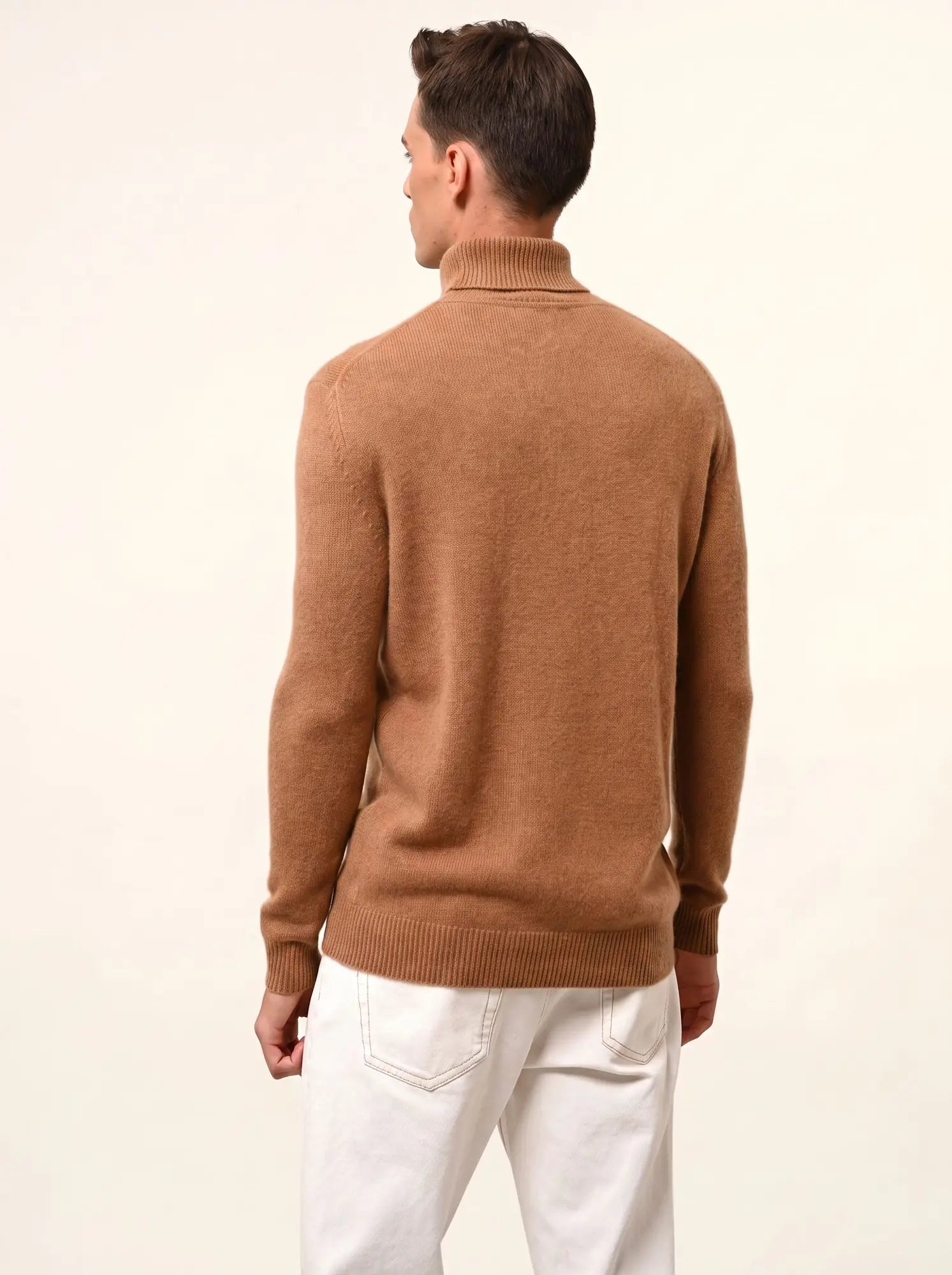 SACHA pullover rollkragen 4-fädig noisette