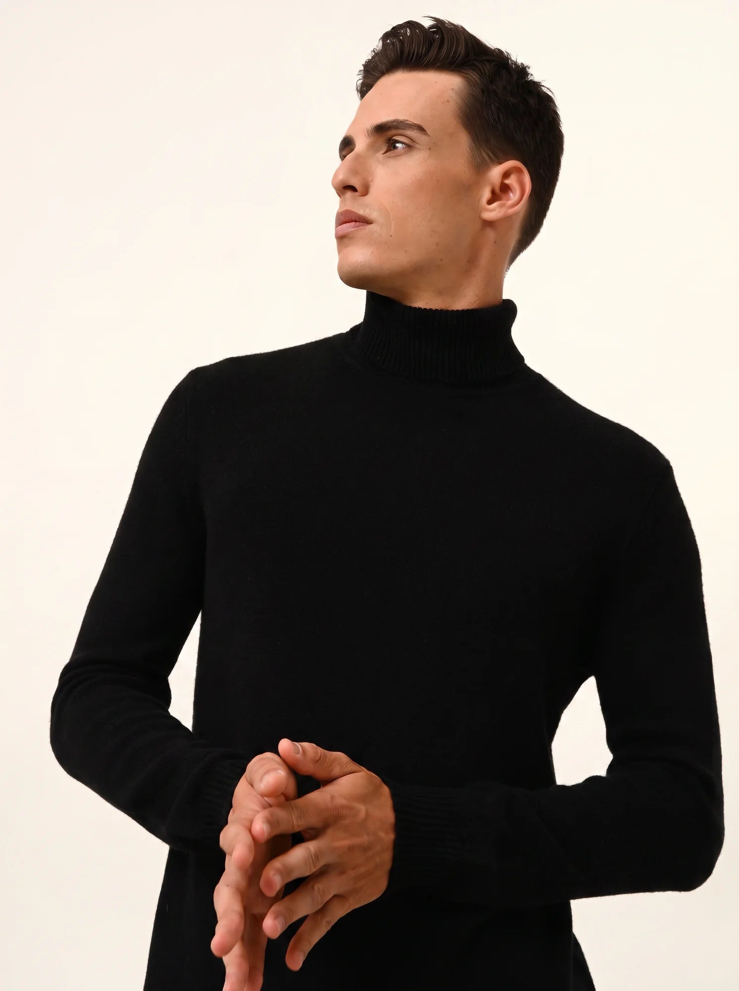 SACHA pullover rollkragen 4-fädig schwarz