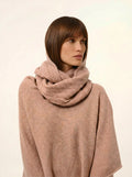 SALLY poncho 4-fädig camel meliert