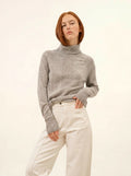 LILLY pullover rollkragen wolke meliert