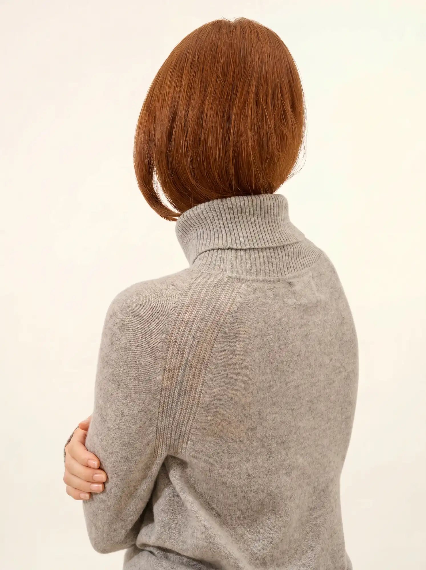 LILLY pullover rollkragen wolke meliert