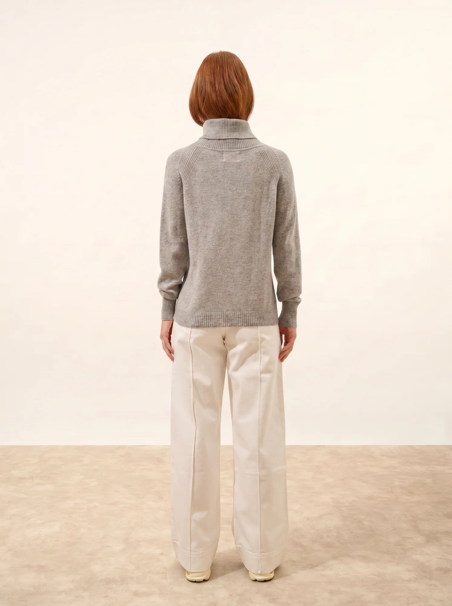 LILLY pullover rollkragen wolke meliert