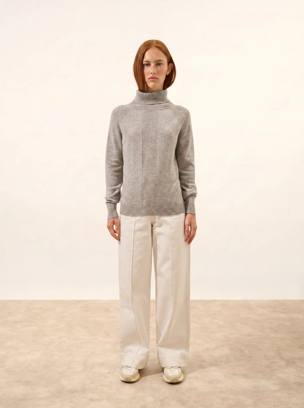 LILLY pullover rollkragen wolke meliert