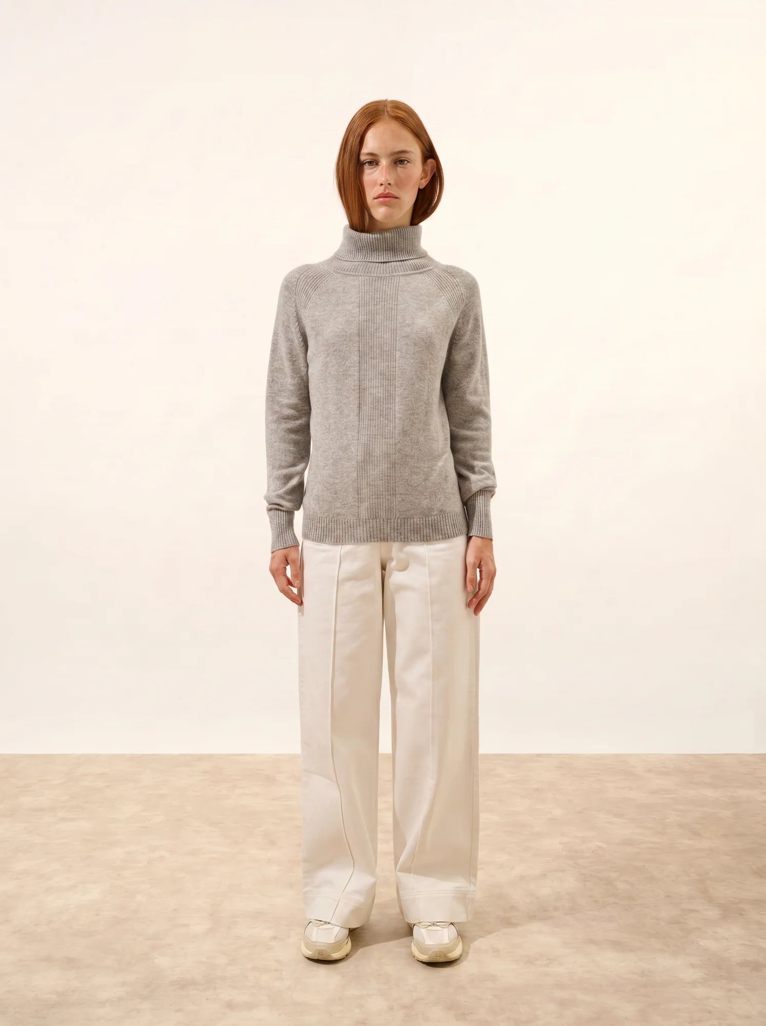 LILLY pullover rollkragen wolke meliert