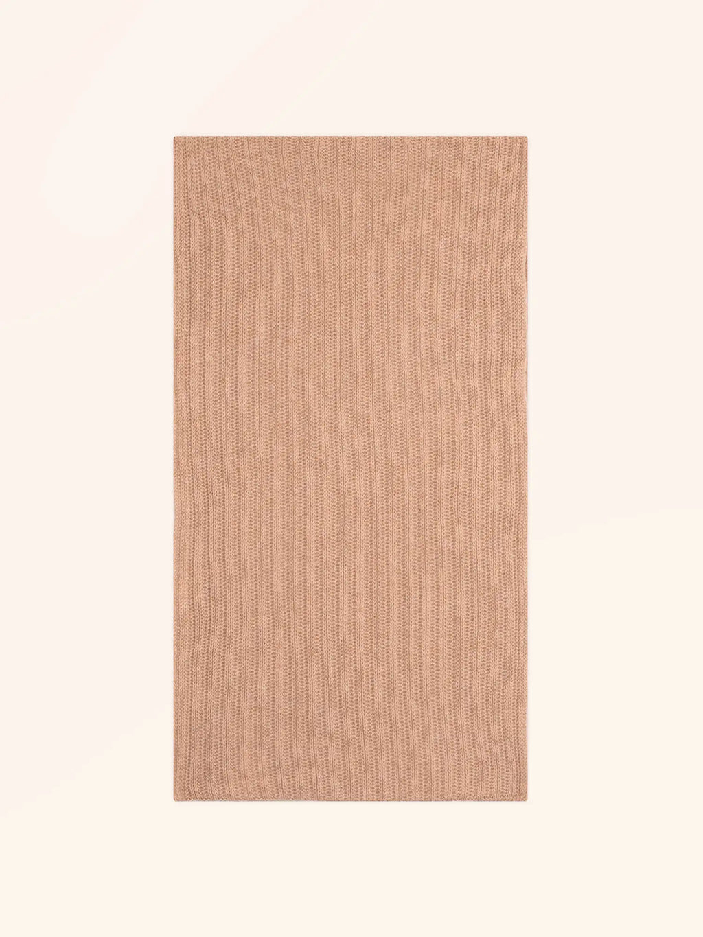 HUTTON tour de cou 4 fils camel chiné