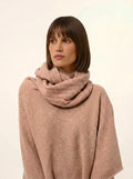 HUTTON tour de cou 4 fils camel chiné