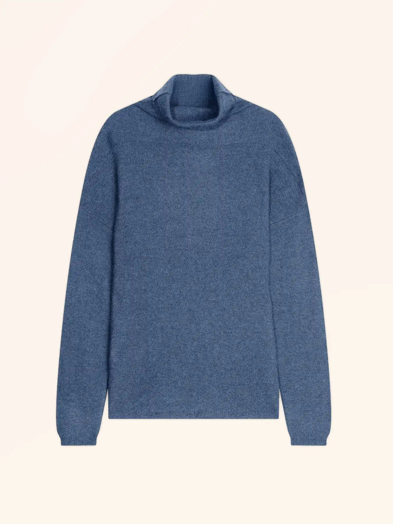 BLANTYRE pullover rollkragen blau denim