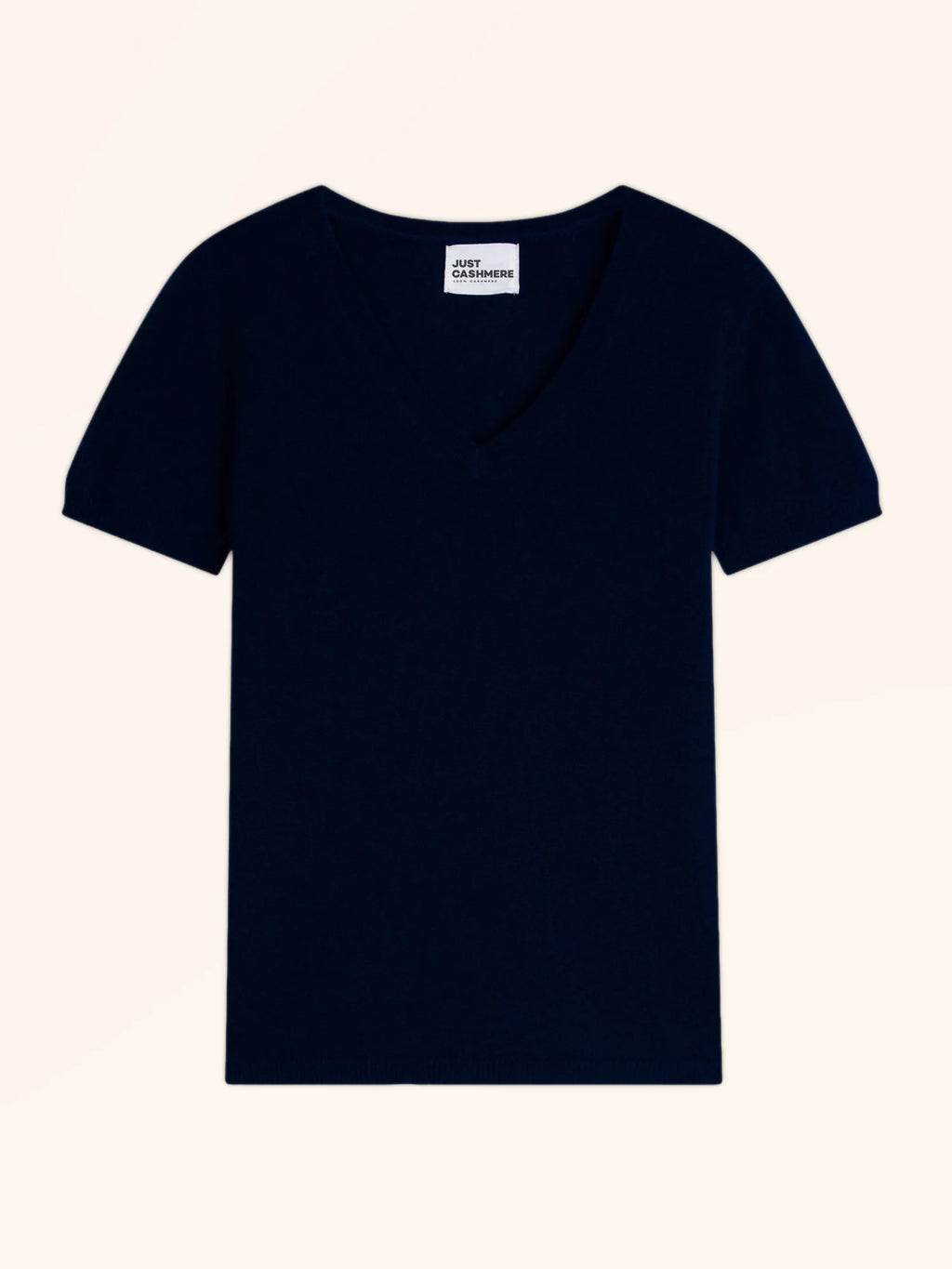 GLAMIS t-shirt col V bleu marine