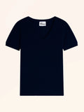 GLAMIS T-Shirt V-Ausschnitt Marineblau