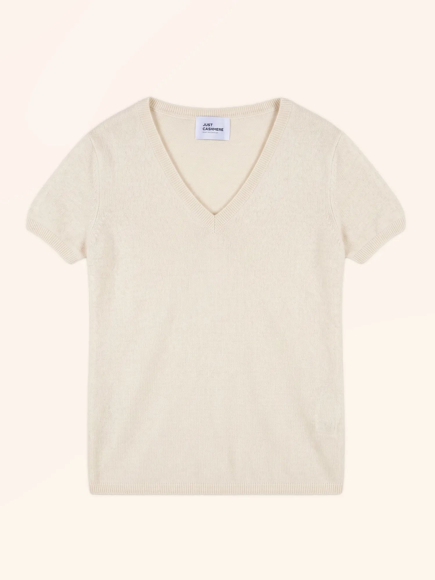 GLAMIS t-shirt col V ivoire