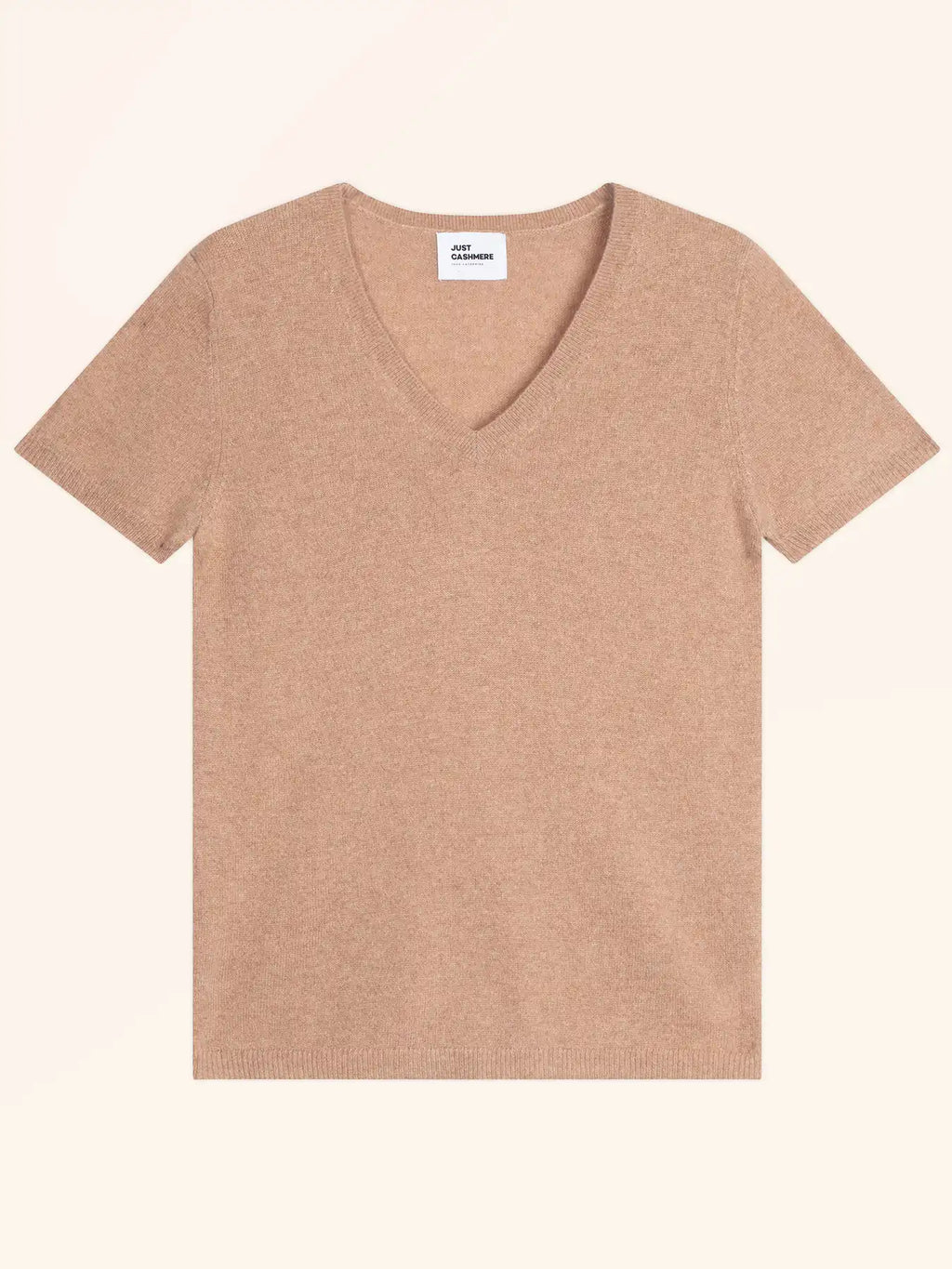 GLAMIS t-shirt v-ausschnitt camel meliert