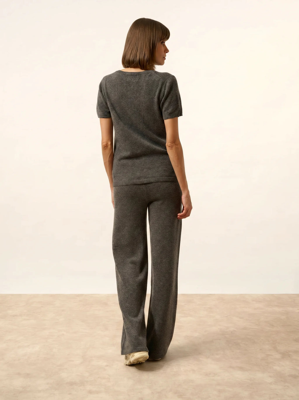 GLAMIS t-shirt v-ausschnitt anthrazit meliert