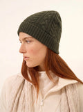 CLEO Beanie 4 Ply Heather Khaki