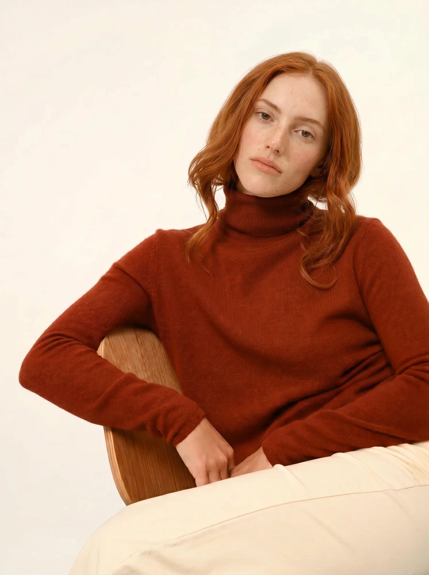 AVA pullover rollkragen écureuil