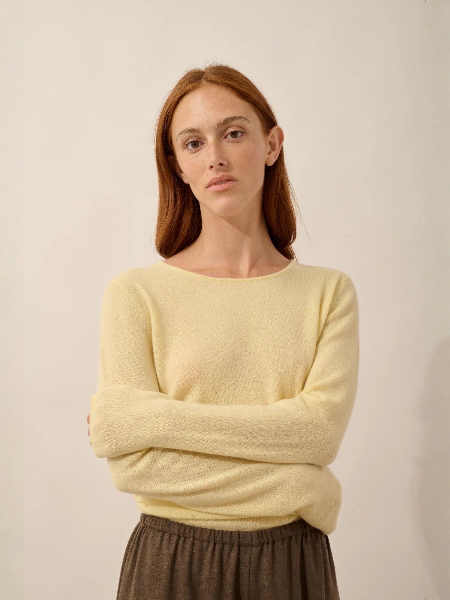 VIVIAN pullover rundhalsausschnitt limonade