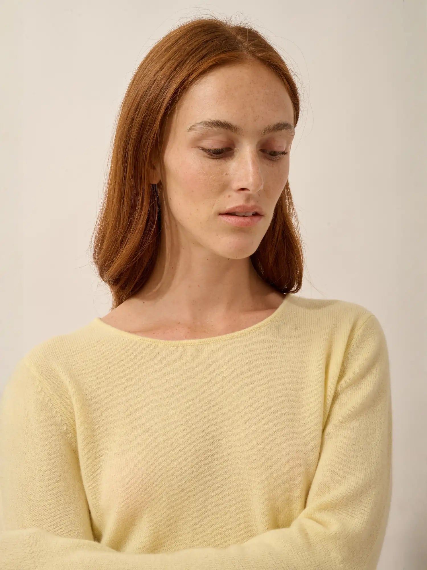 VIVIAN pullover rundhalsausschnitt limonade
