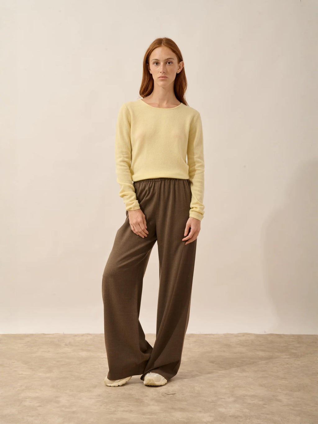 VIVIAN pullover rundhalsausschnitt limonade