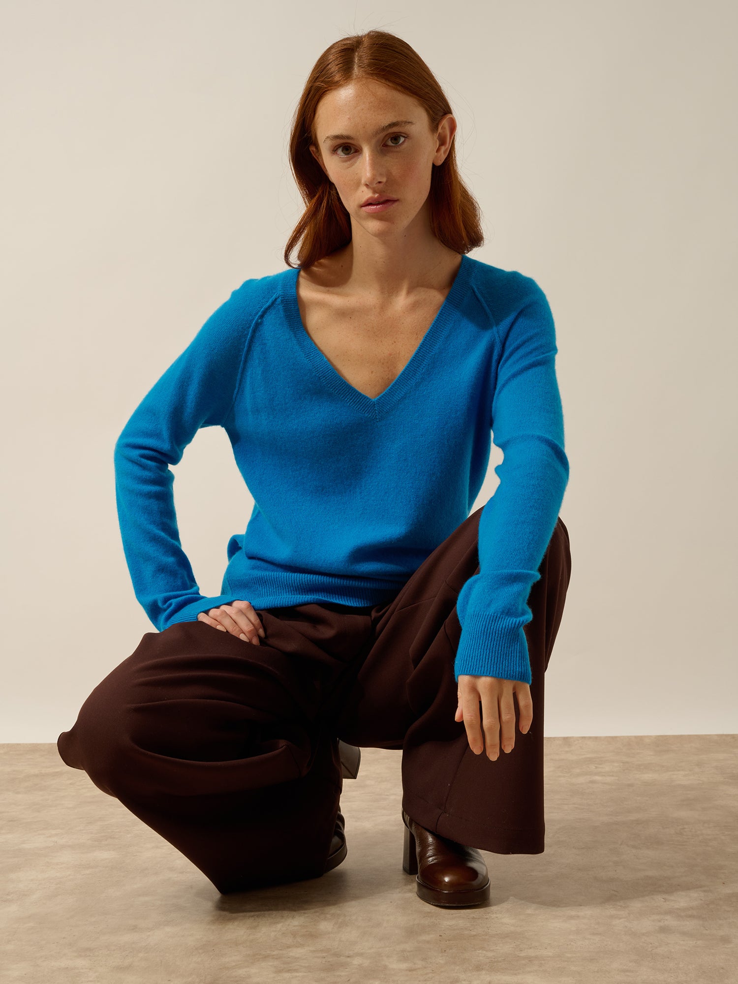 PHOEBE pull col v azur