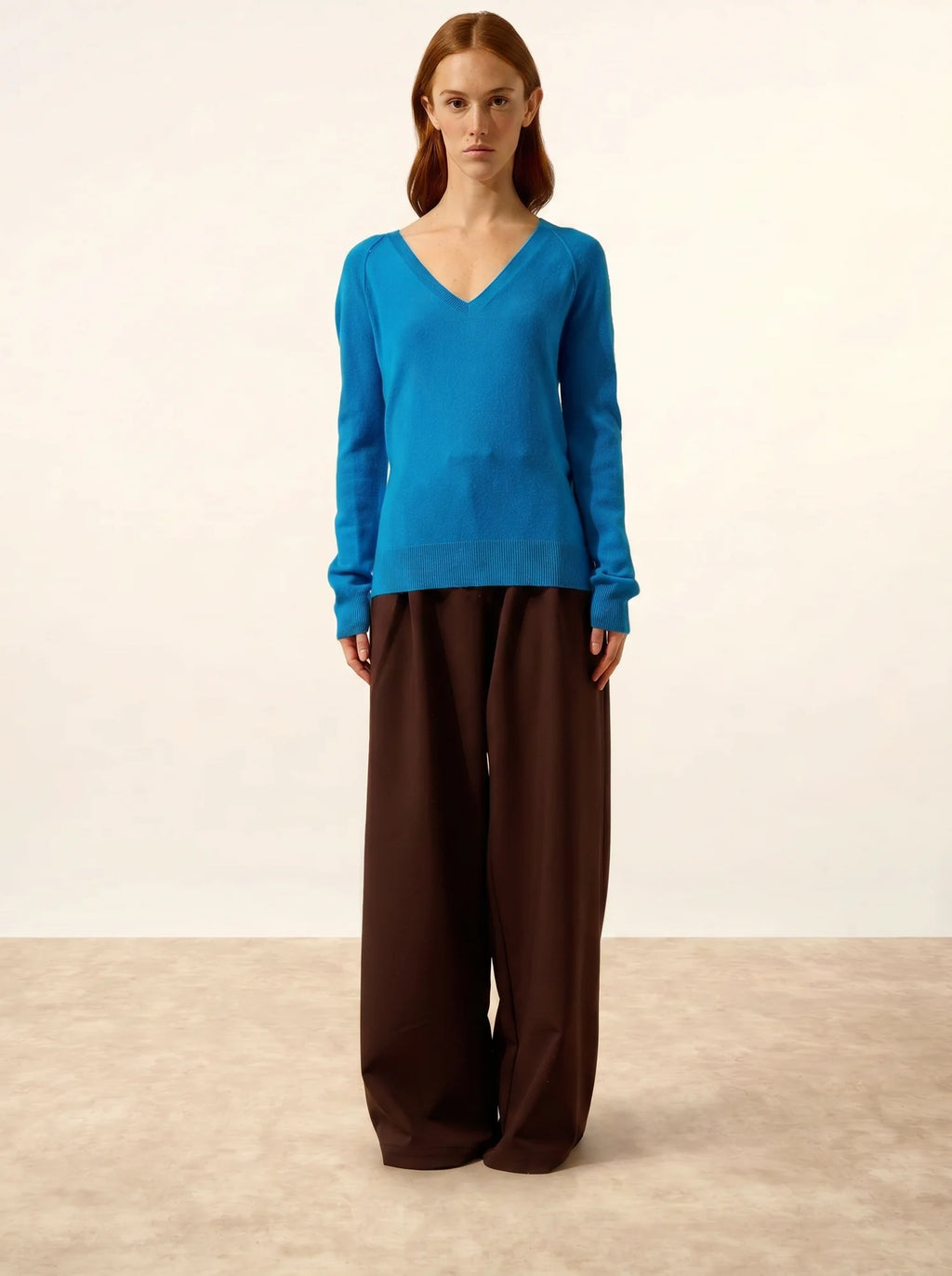 PHOEBE pull col V azur