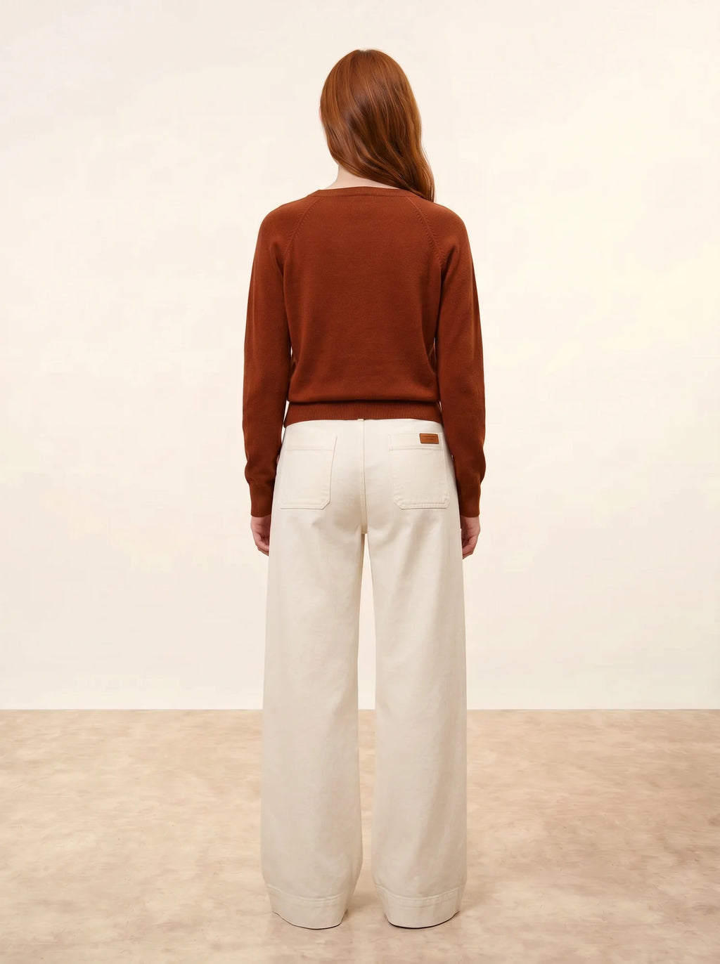 PHOEBE pullover v-ausschnitt écureuil