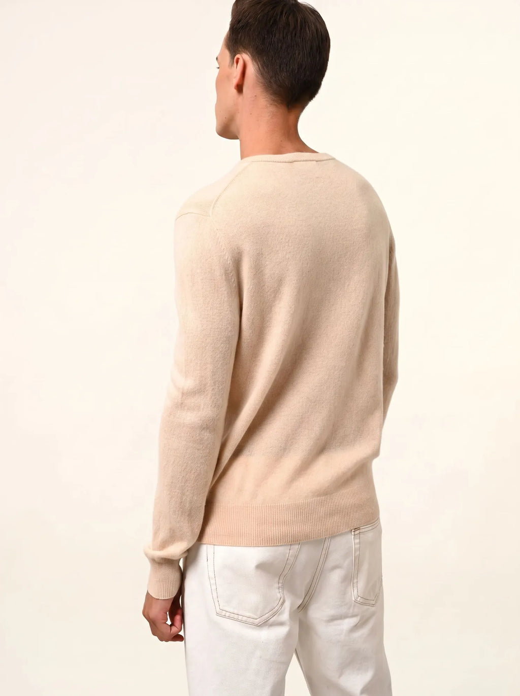 WALT pullover v-ausschnitt sand