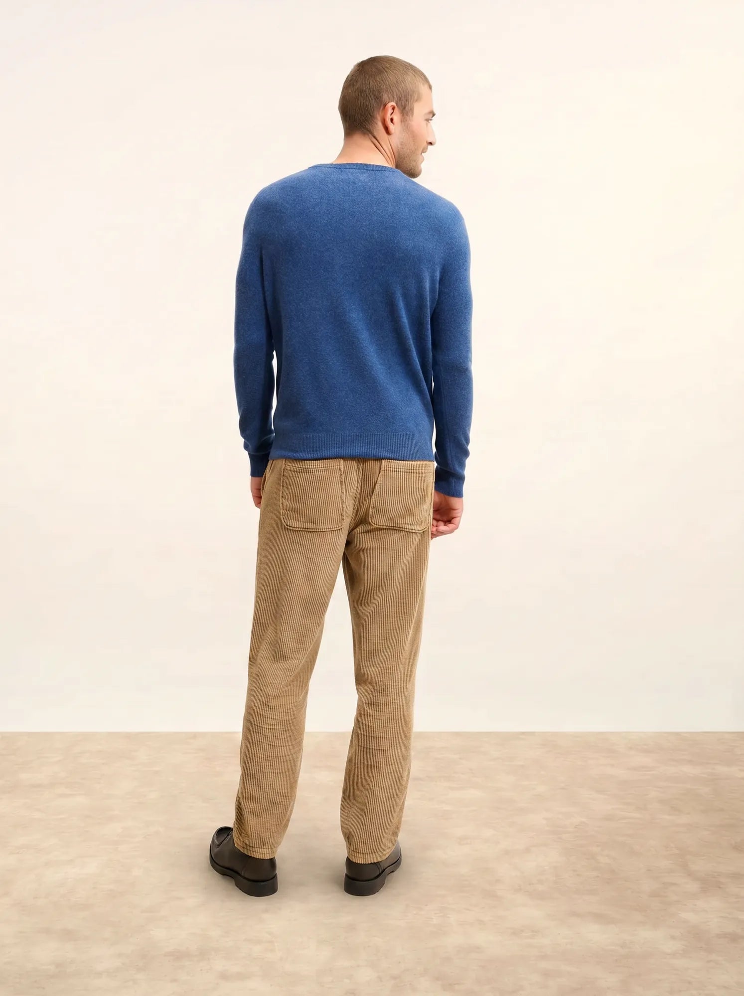 WALT pullover v-ausschnitt océan meliert