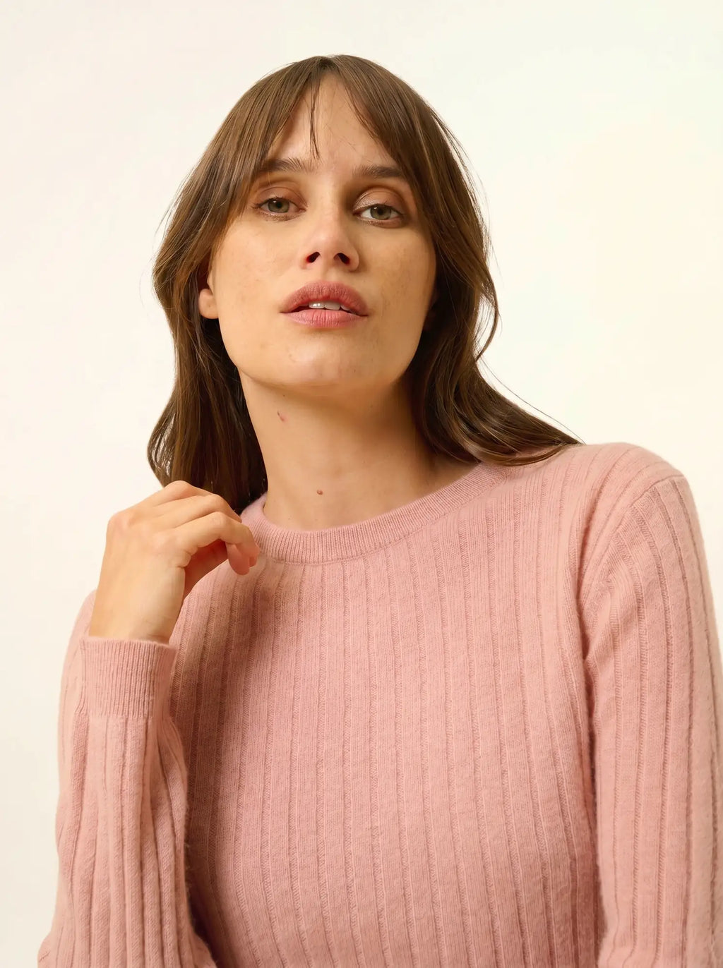 AVANA pullover rundhalsausschnitt bois de rosa