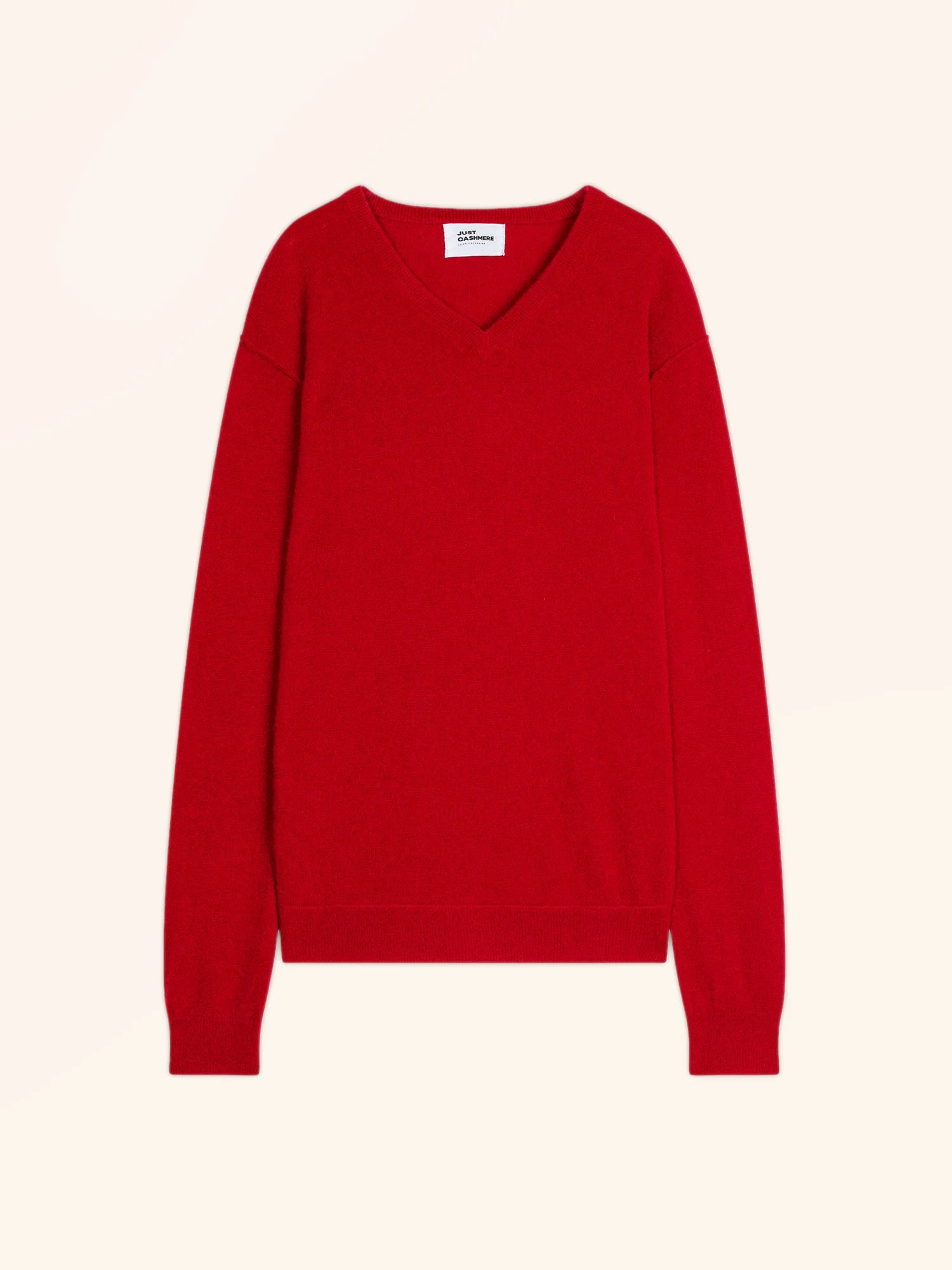TOM pull col V rouge
