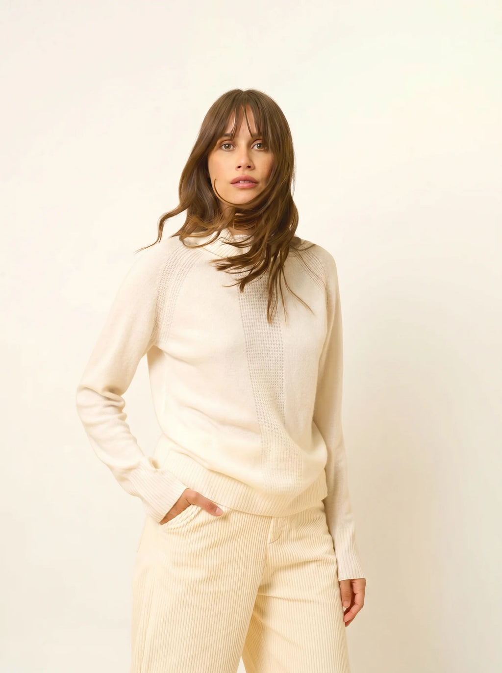 LILLY pullover rollkragen elfenbein