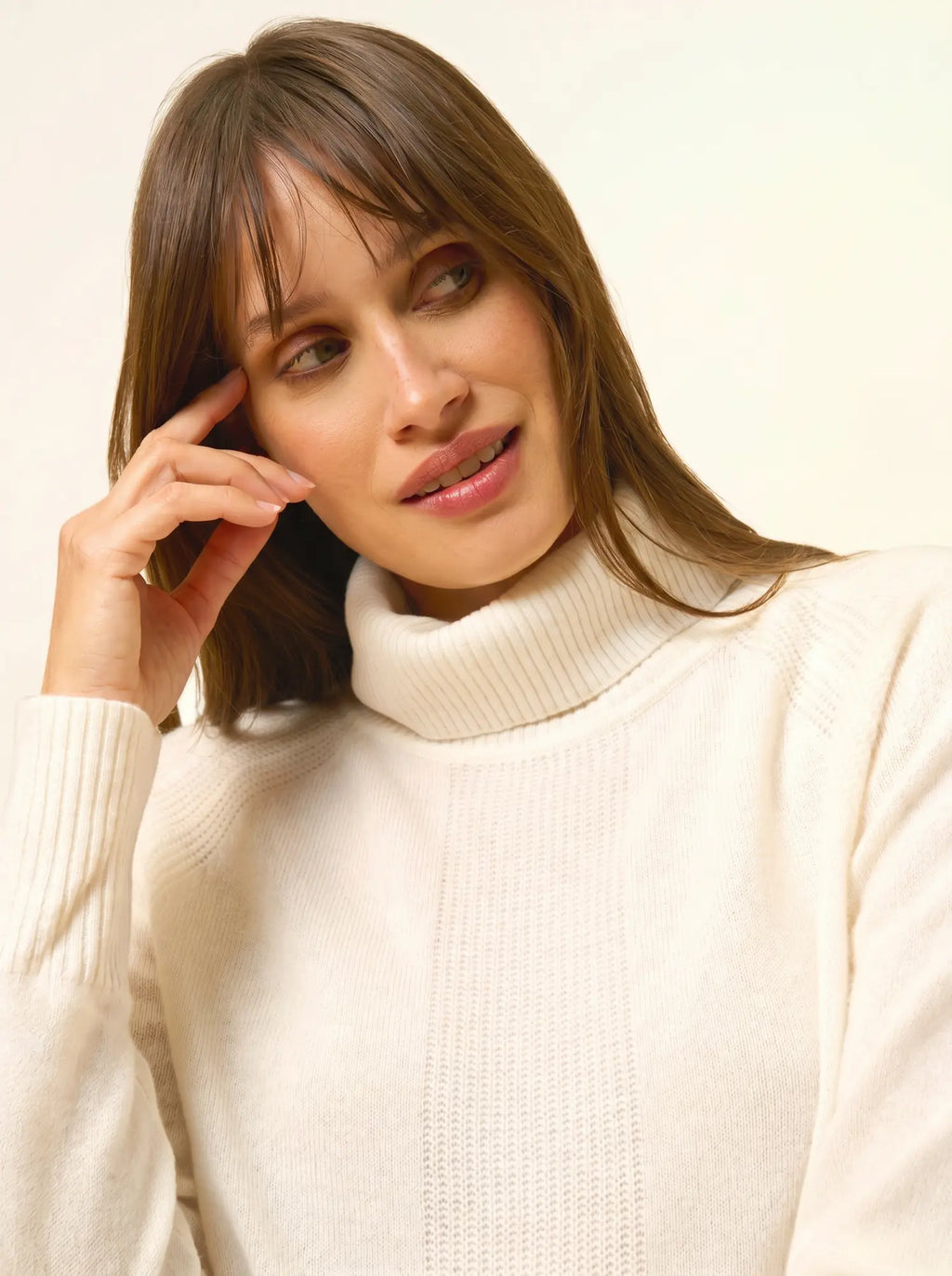 LILLY pullover rollkragen elfenbein