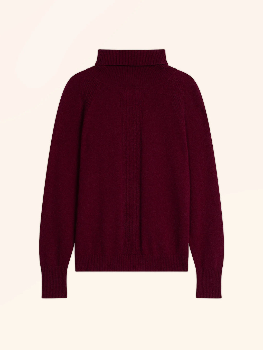 LILLY pullover rollkragen bordeaux