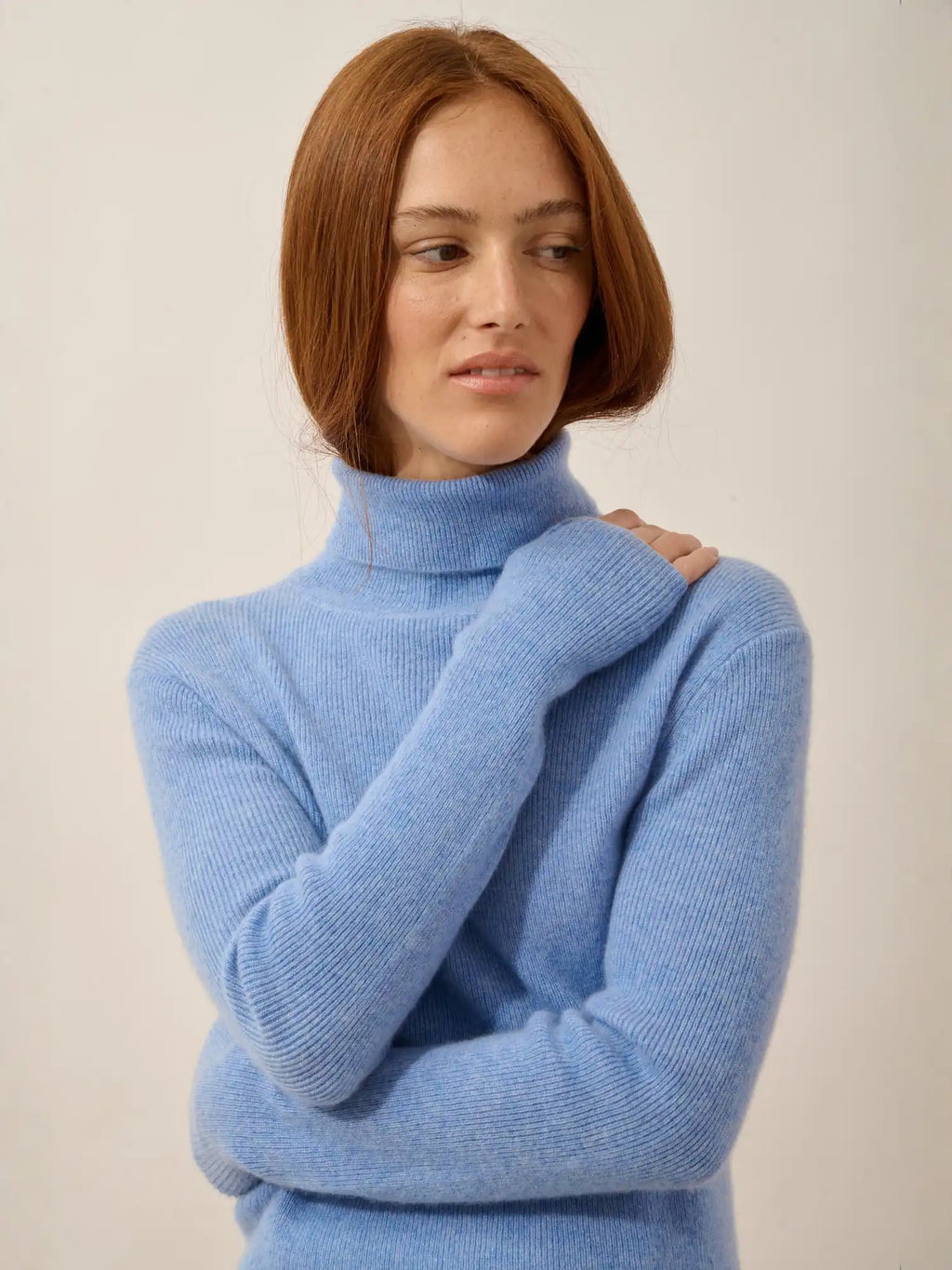 LANAIS pullover rollkragen himmelblau