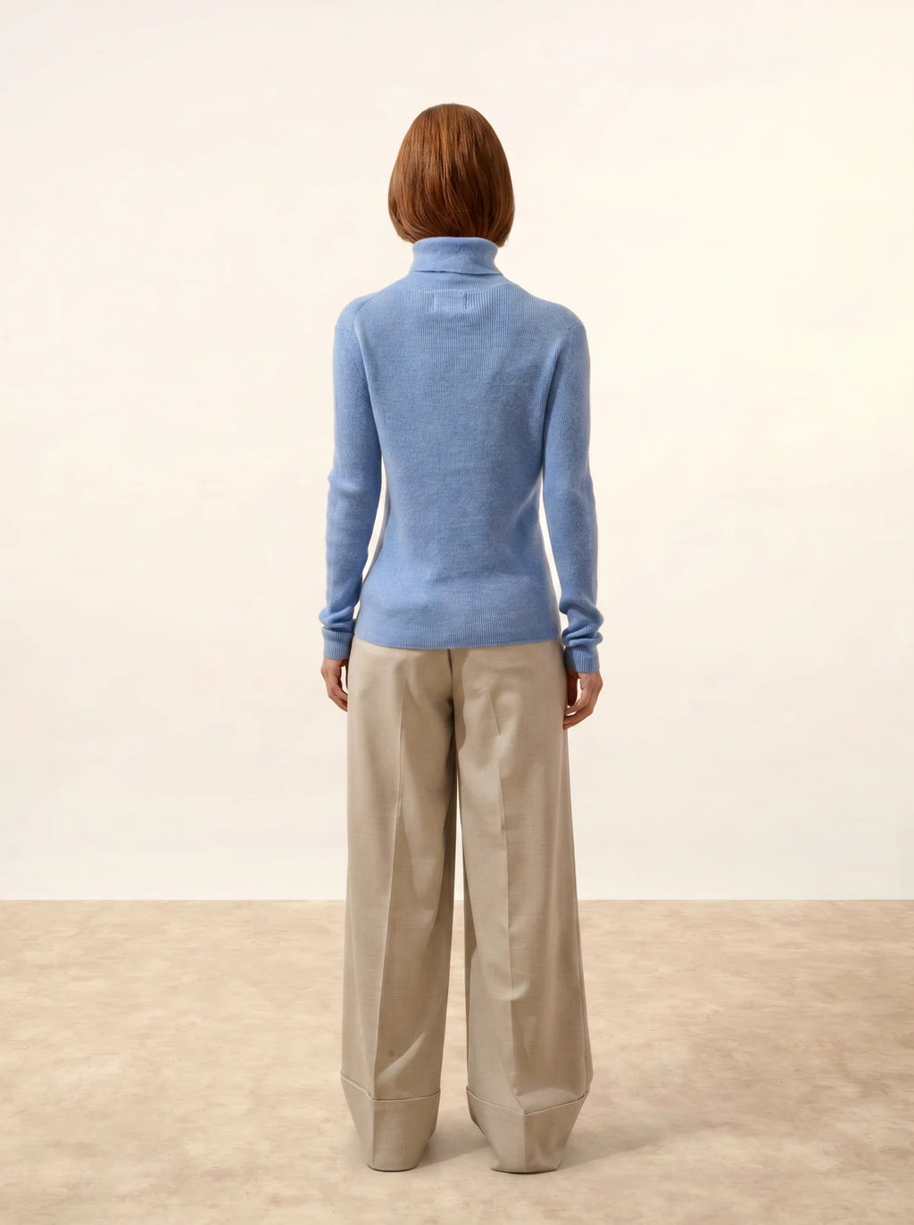 LANAIS pullover rollkragen himmelblau