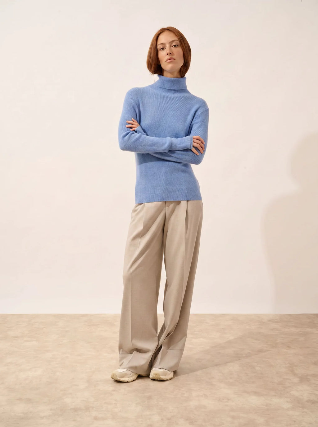 LANAIS pullover rollkragen himmelblau