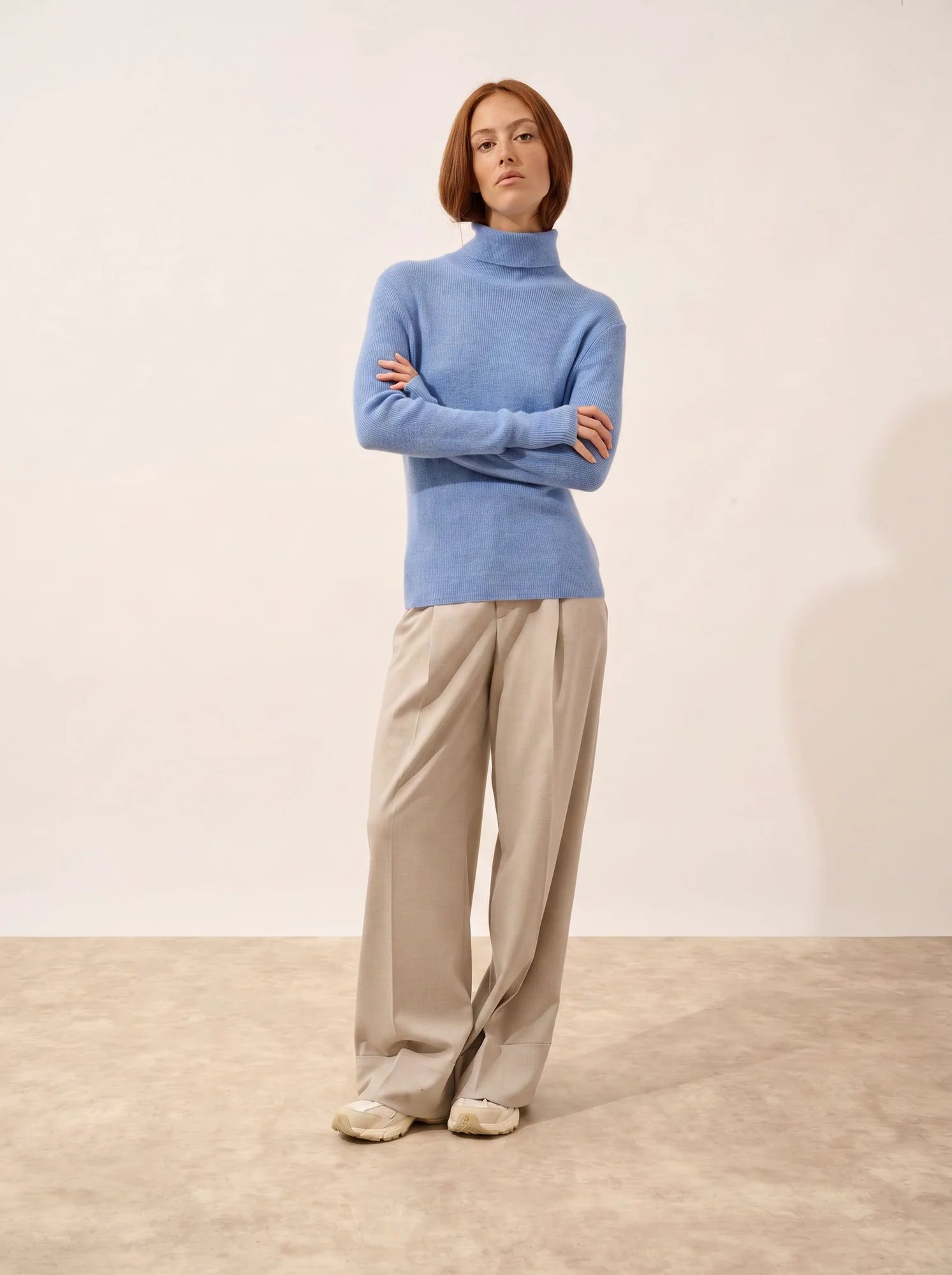 LANAIS pullover rollkragen himmelblau