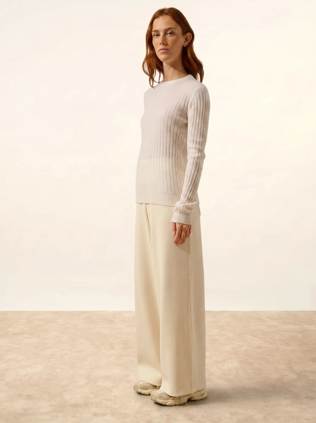 AVANA pullover rundhalsausschnitt schnee