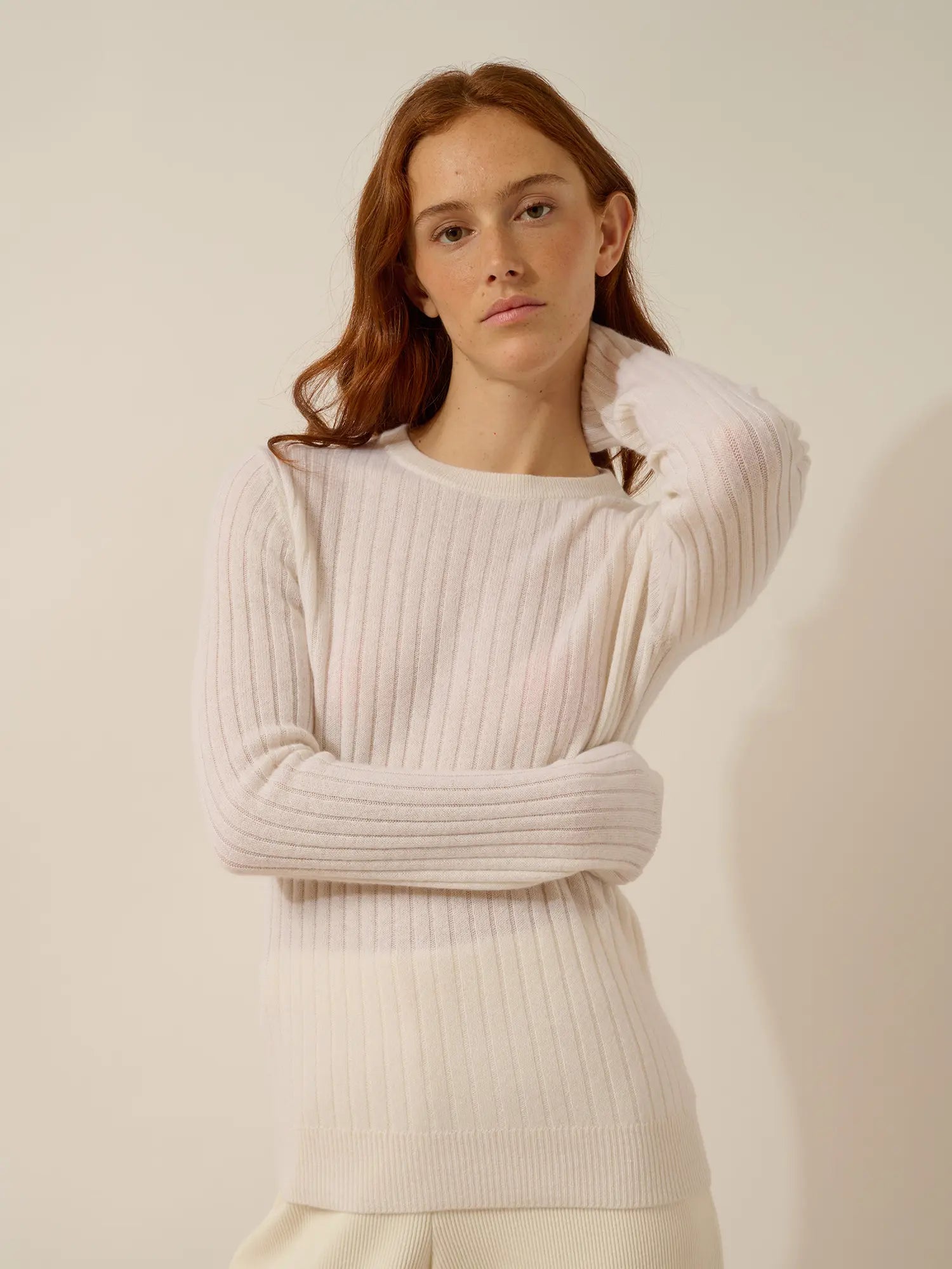 AVANA pullover rundhalsausschnitt schnee
