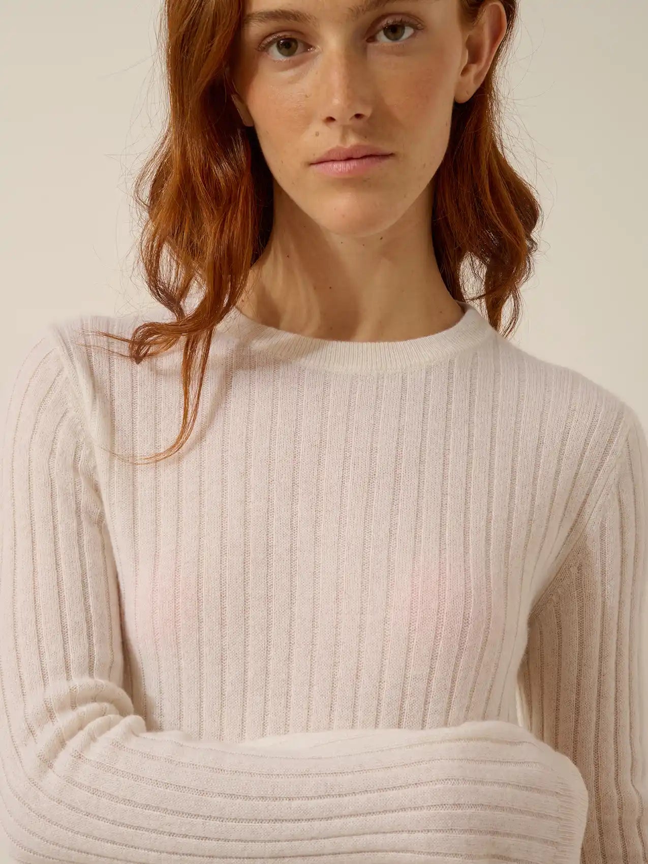 AVANA pullover rundhalsausschnitt schnee