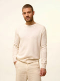 GABIN pull col rond 4 fils neige