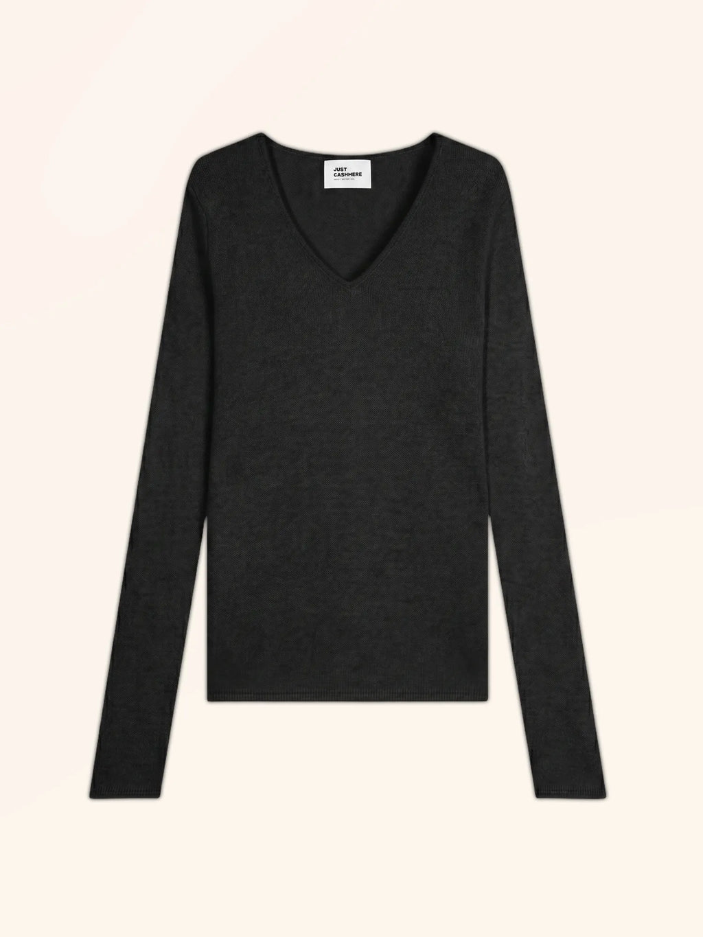 ABBY pullover v-ausschnitt 4-fädig schwarz