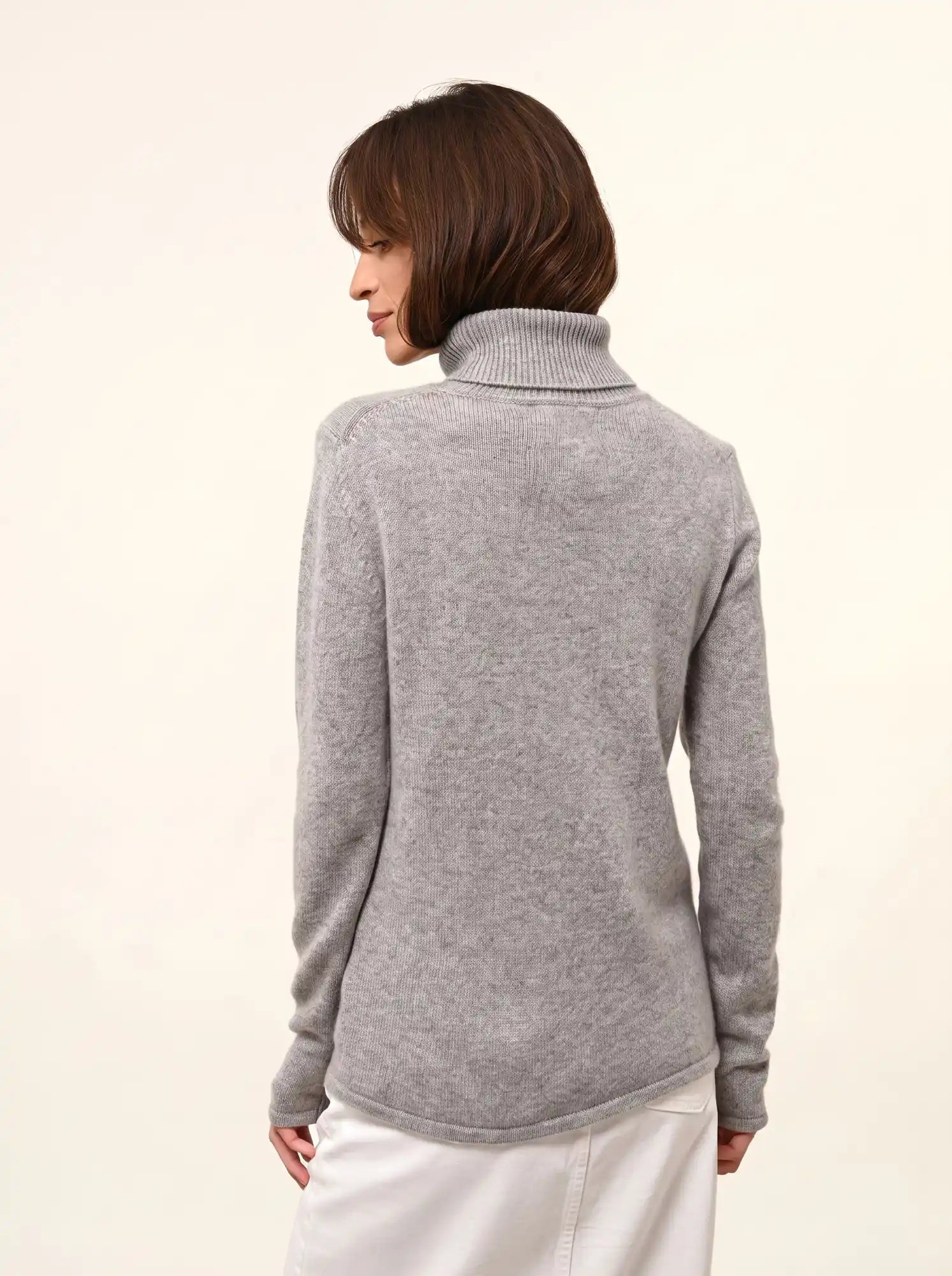 MATT pullover rollkragen 4-fädig wolke meliert
