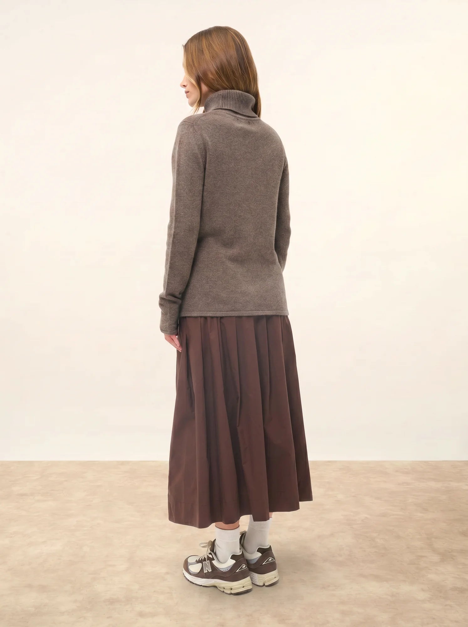 MATT pullover rollkragen 4-fädig taupe meliert